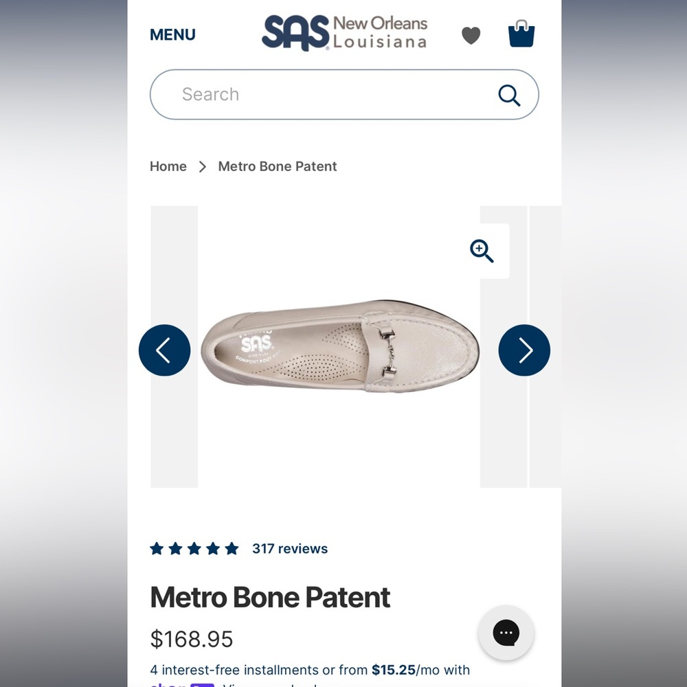 SAS Metro Bone Patent Loafers | NEW! - Picture 6 of 9